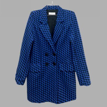 RESERVED בלייזר אוברסייז ארוךבהדפס ״פפיטה״ מידה 36