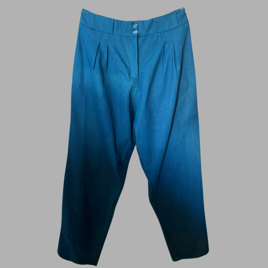 Queen Size עם טיקט! מכנסי ג׳ינס דקים בגזרה גבוהה עם גומי מאחורה מידה 46