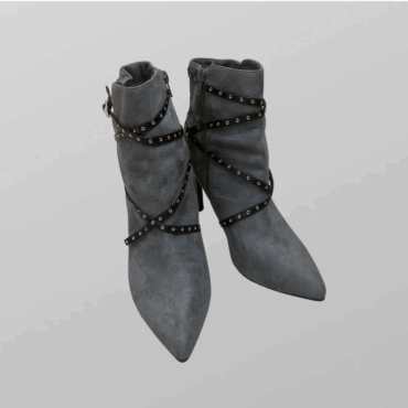 חדש! Charlie&Keith  דמוי זאמש אפור עם שחור מידה 37