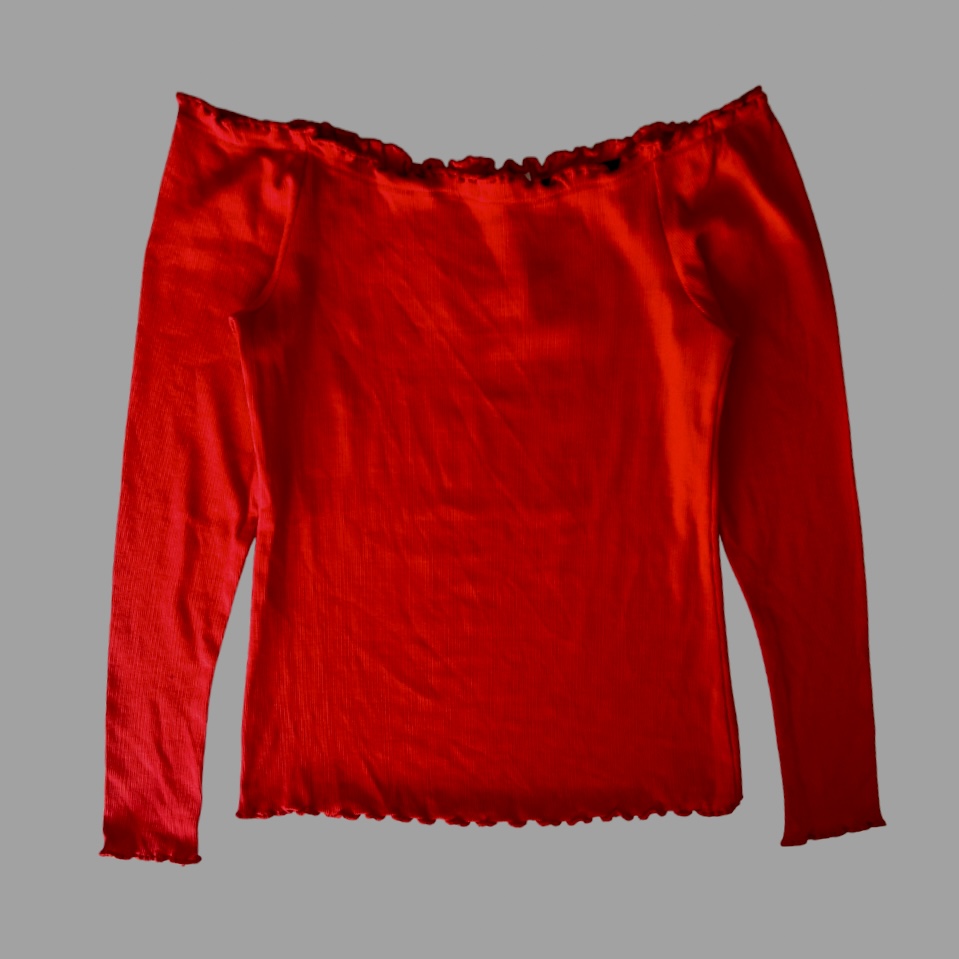 עם טיקט! חולצה אדומה ריב לייקרה אוף שולדרס מידה L