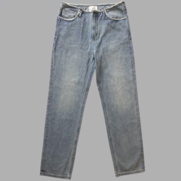 Good Start מידה XL גינס גזרה ישרה קלאסית גזרה גבוהה קו מותן בסגנון גזור