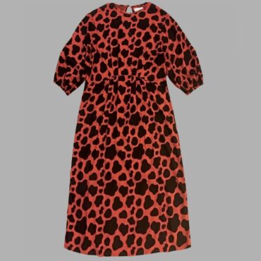 Native Youth מידה M שמלה אלגנטית כתומה עם שחור נשפכת מצב חדש