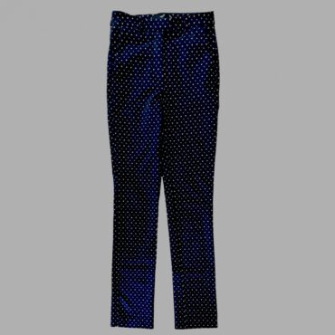 Mango מידה 22 מכנסי סקיני מחויטים כחולים מודפסים  מחויטים גזרה גבוהה