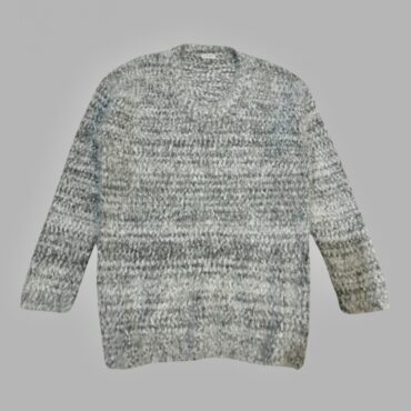 מידה L סריג פלאפי שעיר אפור נעים ומחמם של TNT