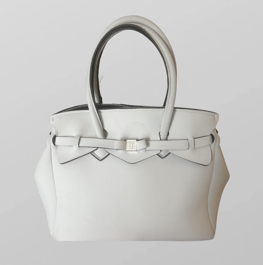 SAVE MY BAG חדש! תיק כתף/יד אפור אבן