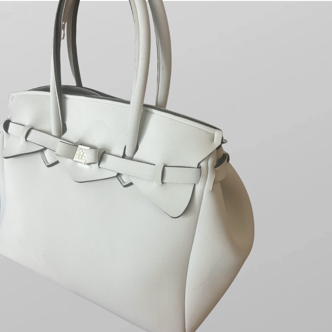 SAVE MY BAG חדש! תיק כתף/יד אפור אבן – תמונה 2