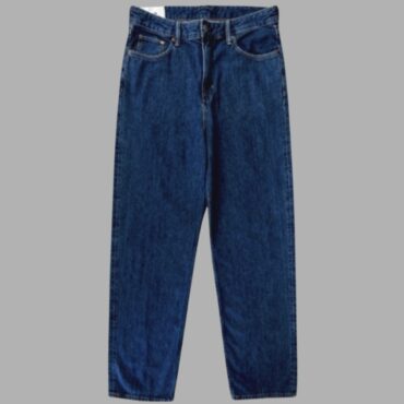 Hm מידה 46 ג׳ינס בגזרה גבוהה וקלאסית (לא צמוד) צבע כחול כהה