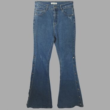 GALITA ג׳ינס פדלפון ניטים לייקרה מידה 36 גזרה גבוהה מחטב. מצב חדש!