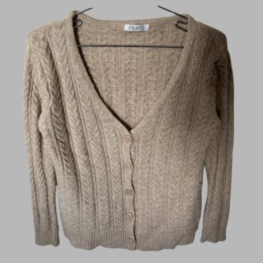 Parto קרדיגן צמות מידה M בצבע בז׳ מחשוף וי מצב חדש