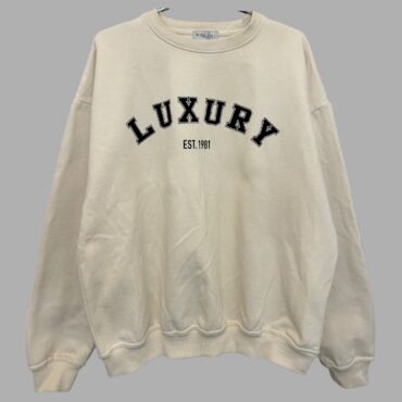 In The Style מידה L סווטשירט ניוד עם הדפס בחזית אוברסייז, מצב מצויין