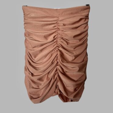 Adika חצאית כיווצים אפרסק לייקרה מידה XS מבריקה . מצב חדש