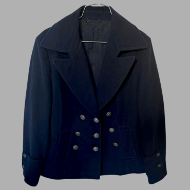 GOLBARY מעיל דמוי צמר כחול נייבי מידה 44. מצב כמו חדש