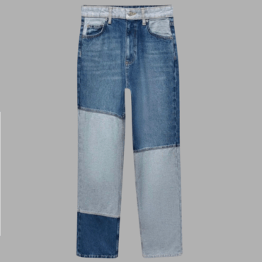 MANGO ג׳ינס גזרה ישרה וגבוהה מידה XS בשני צבעים . מצב חדש!