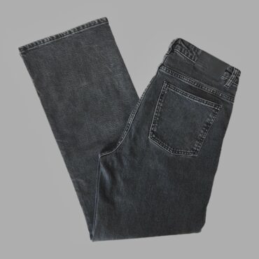 GOLF ג׳ינס שחור אפור שטיפה מידה M גזרה גבוהה וישרה ללא לייקרה מצב כמו חדש