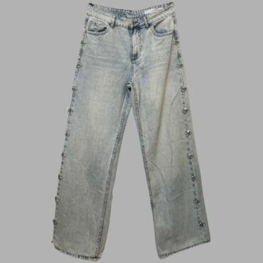 Twentyfourseven ג׳ינס אבנים ״יהלומים״ מידה 40 גזרה גבוהה וישרה, מצב מצויין