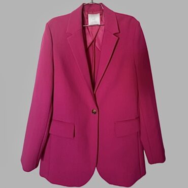 MANGO בלייזר ורוד אוברסייז מידה L מצב כמו חדש!