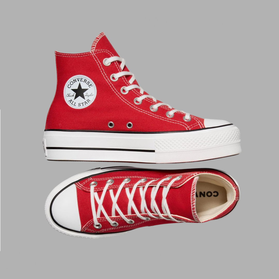 חדשות! All stars Converce אדומות מידה 37 פלטפורמה עדינה קולקציית נערים.