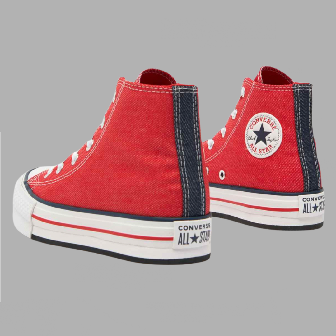 חדשות! All stars Converce אדומות מידה 37 פלטפורמה עדינה קולקציית נערים. – תמונה 2