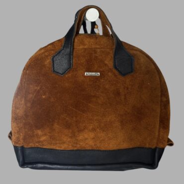 וינטג׳ מצב חדש! תיק זאמש 100% עור בצבע חום של Tiny Quilt עם ידית קצרה וארוכה