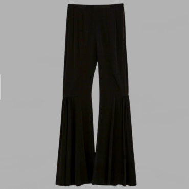 ZARA מכנסיים שחורים פדלפון ויסקוזה יתאימו למידה S גזרה גבוהה נשפכים מצב כמו חדש!