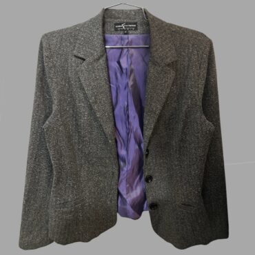 DORIN FRANKFURT בלייזר אפור בגזרה קלאסית