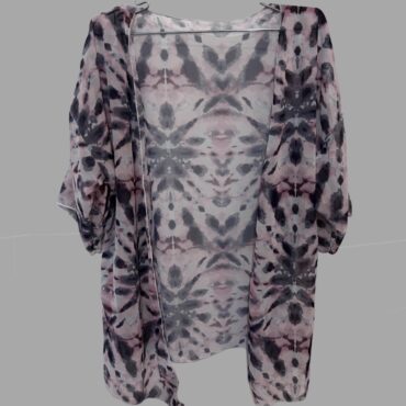 עליונית שיפון שקפקפה נשפכת מודפסת בסגור מתאימה גם כעליונית חוף Onesize