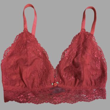 My Red חזיית תחרה משולשים אדומה מידה S