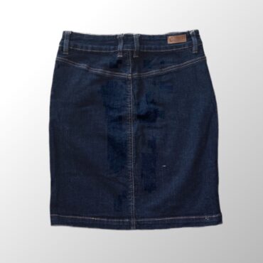 חצאית ג׳ינס לייקרה בצבע כחול כהה! לייקרה S