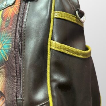 תיק נסיעות/החתלה מעוצב! דמוי עור בצבע חום וצבעוני!