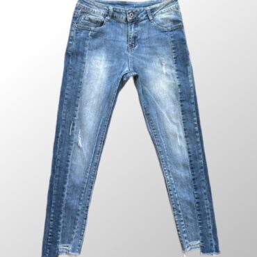 ג׳ינס סקיני לייקרה קרופ מידה XL JOYA