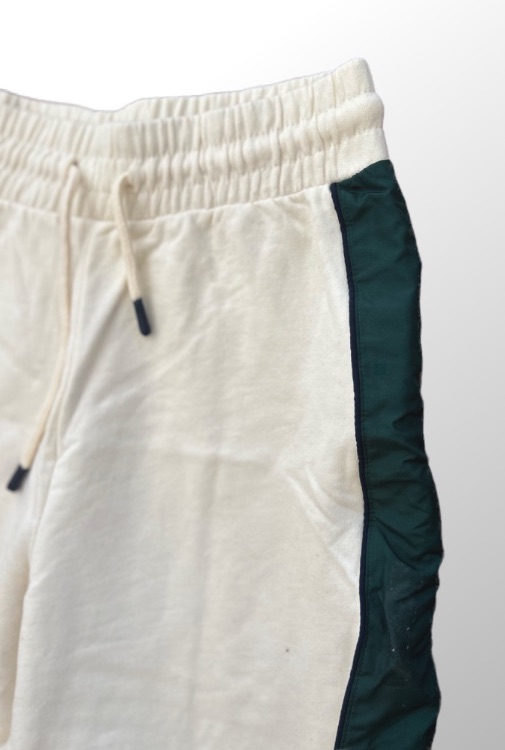 ZARA מכנסי טרנינג בשילוב ניילון בצדדים בצבע ירוק S – תמונה 3