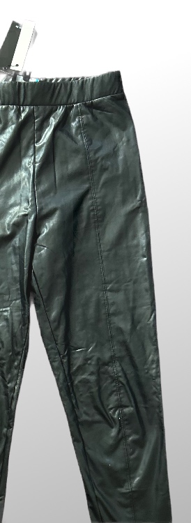 עם טיקט - מכנסי טייץ דמוי עור חדשים! גזרה גבוהה! מידה 36 RENUAR – תמונה 2