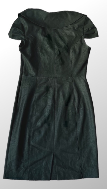 שמלת מידי מחויטת בשילוב לייקרה וכפתורים! מידה 40 Ice Cube – תמונה 3