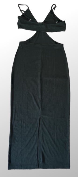 שמלת מידי פתחים! מבד ריב לייקרה וכתפיות מתכווננות! מידה S – תמונה 2