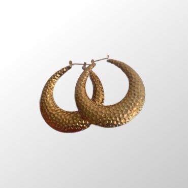 עגילי חישוק בצבע זהב