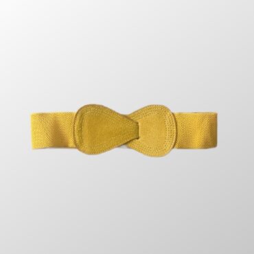 חגורת גומי מעוצבת בצבע צהוב!
